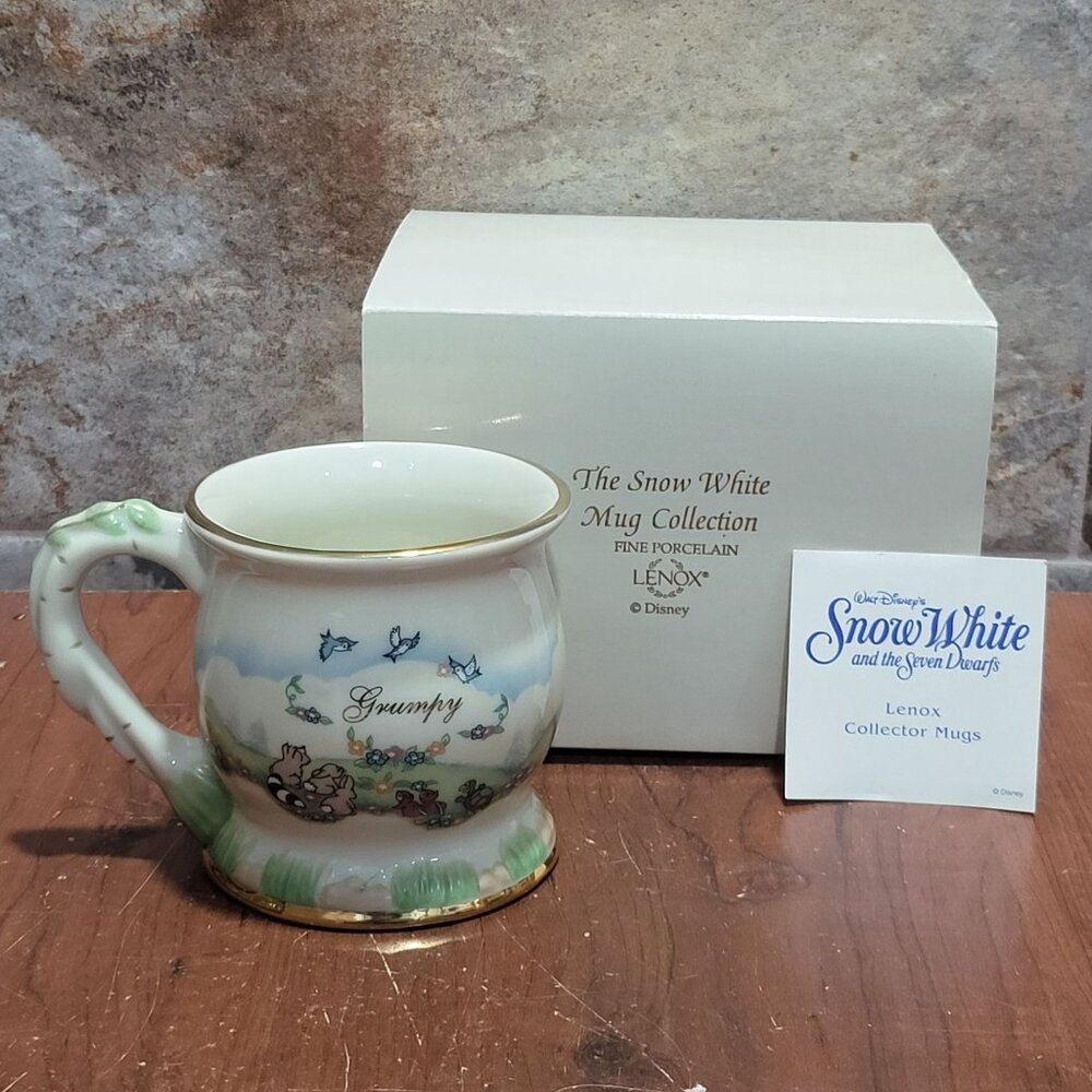 Lenox Disneys Snow White Mug Collection Dwarf Grumpy Mug 2004 NIB